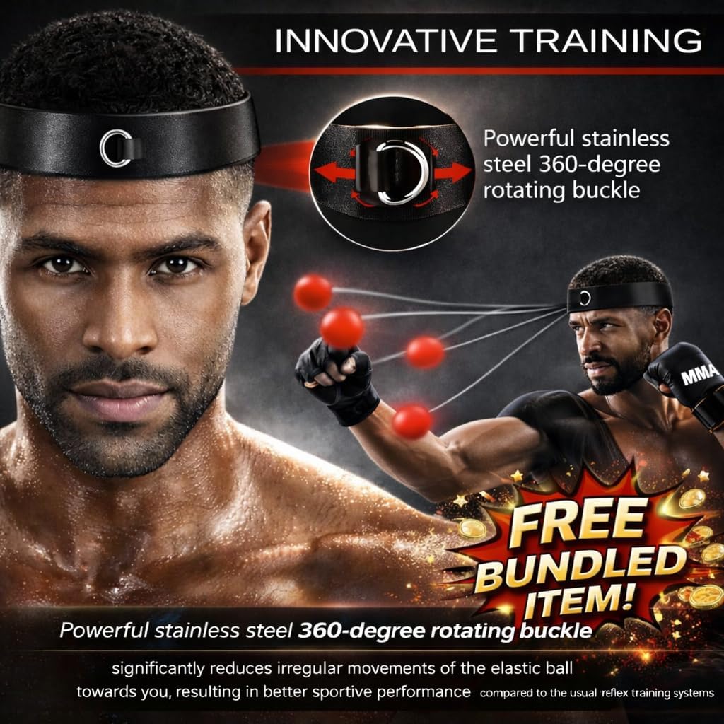 Music Boxing Machine Wall Mounted Rhythm Punch Training Target with Music Speaker Wireless Audio Adjustable Modes - Home Trainer Bundle with Boxing Reaction Ball