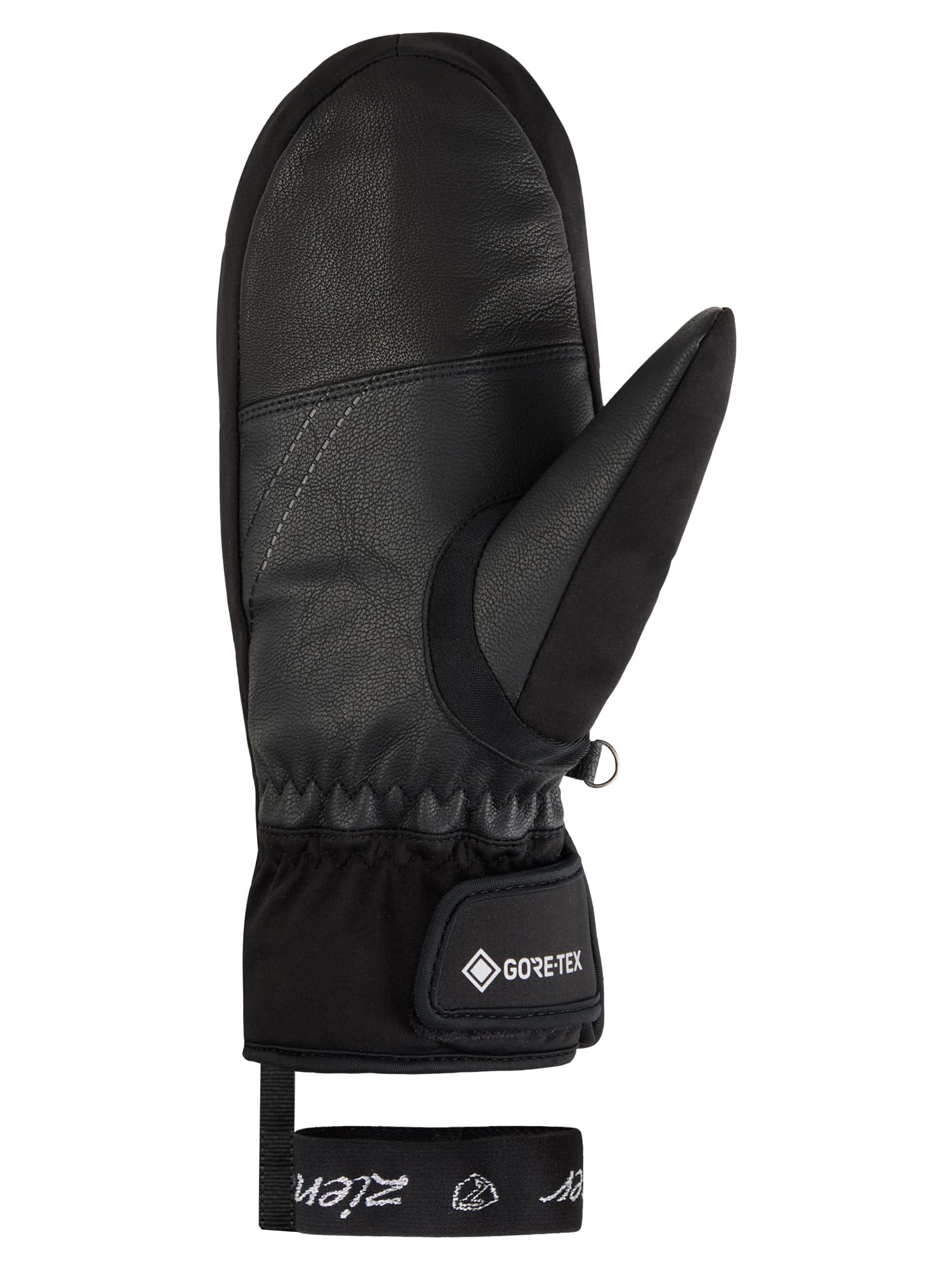Ziener KAINOANI-Z damskie rękawice narciarskie/sporty zimowe, Gore-Tex, Softshell, czarne, 7,5