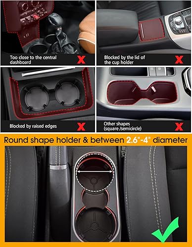 Miniatura 2 de Expansor de portavasos para automóvil, actualización 2023 Adaptador de portavasos grande para automóvil que se adapta a la mayoría de portavasos,