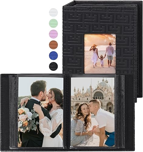 RECUTMS - Álbum de fotos de 600 bolsillos para fotos de 4 x 6pulgadas, 5 por página, cubierta de piel sintética con diseño de rosas, para fotos de