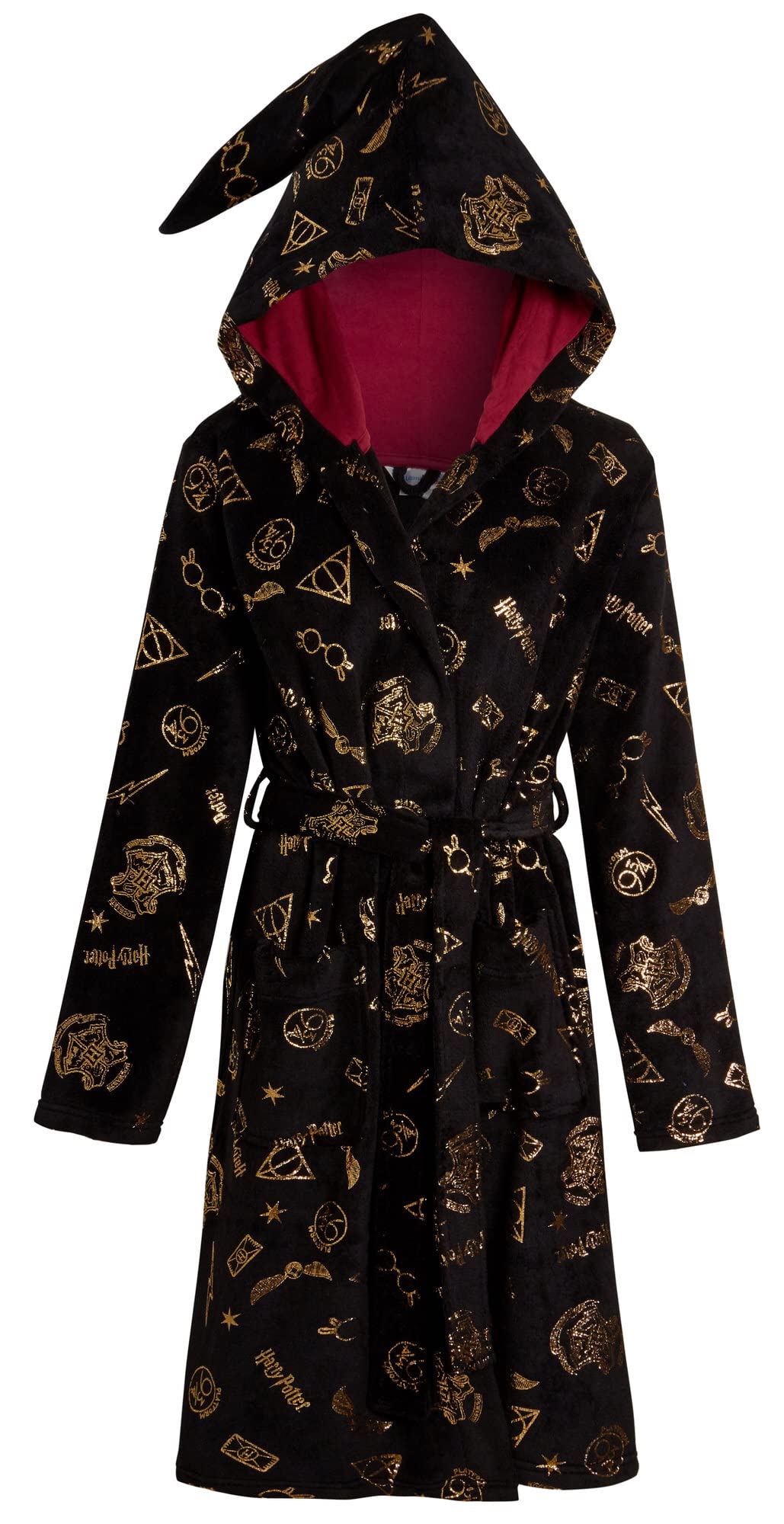 Harry Potter Peignoir à capuche pour femme et adolescent Les Reliques de la Mort