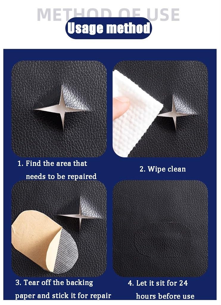 Leather Repair Patch Zelfklevende reparatiepatch voor leer, meubels, banken, autostoelen, kantoorstoelen, reparatiepatch voor banken, opgeknapte imitatieleren patch(Orange,39.4x54.3in