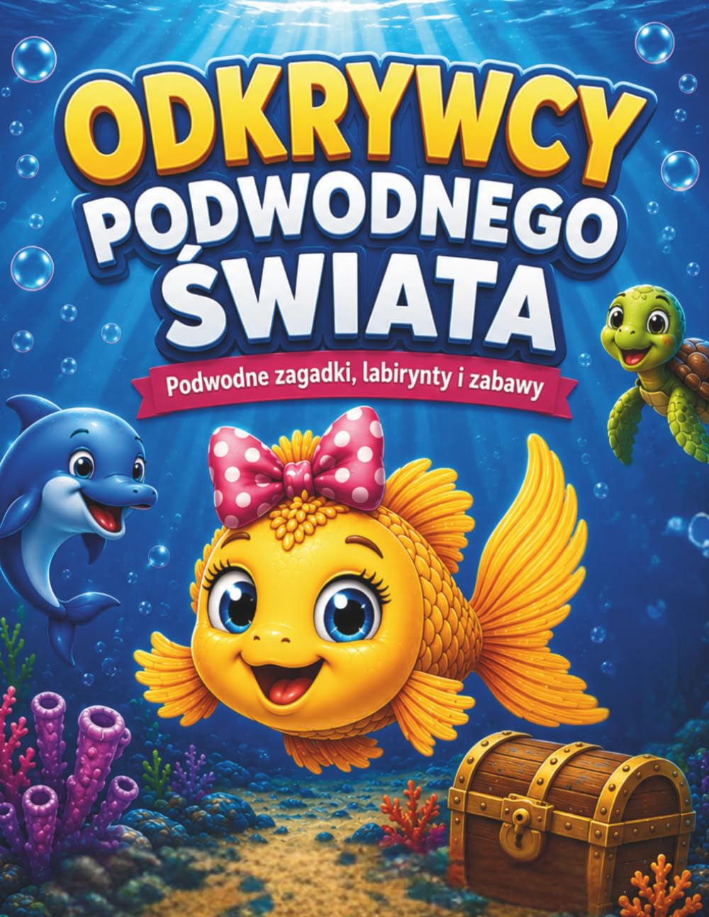 Odkrywcy Podwodnego Świata Podwodn zagadki labirynty i zabawy: Książka pełna zabaw edukacyjnych rozwijających koncentrację spostrzegawczość i wyobraźnię