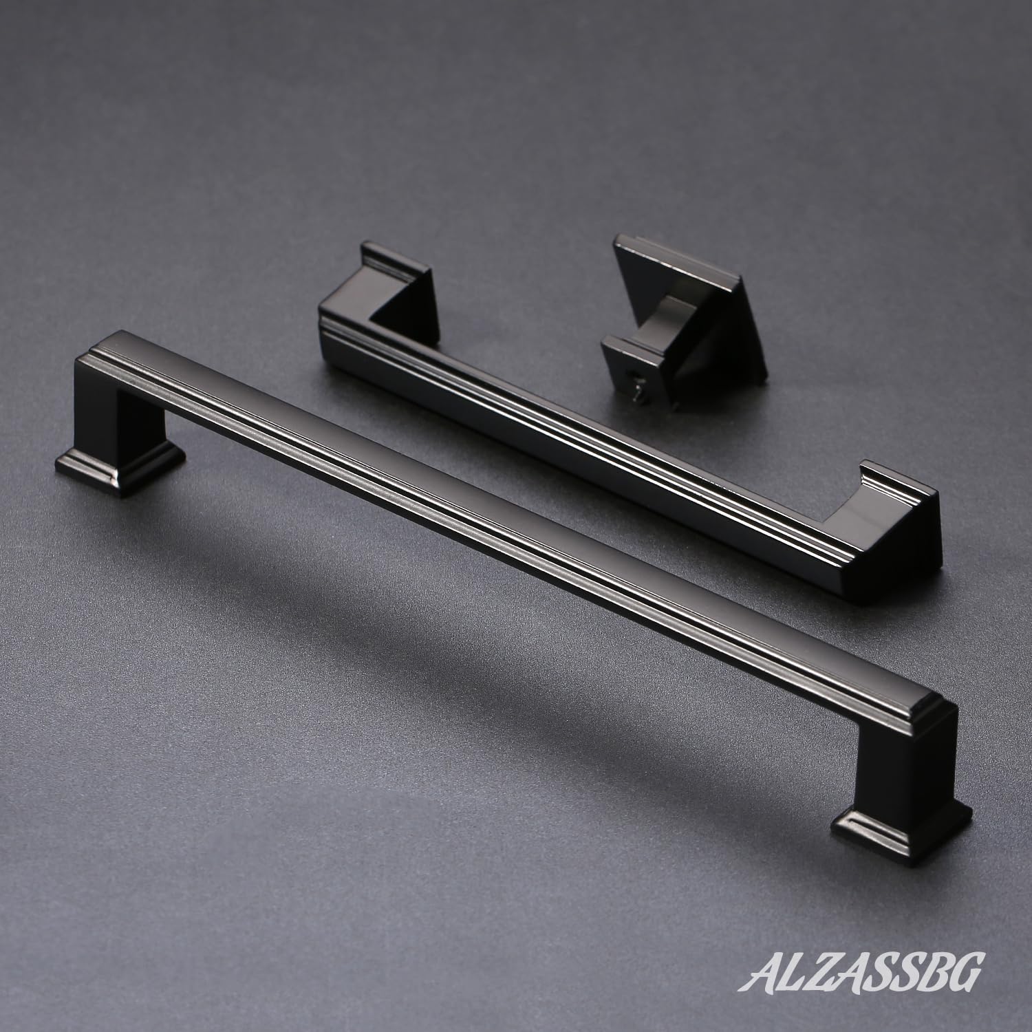 15 Pack Brushed Satin Nickel Cabinet Pulls - 6-1/4 Inch Hole Centers, Straight Bar Handles - View #13