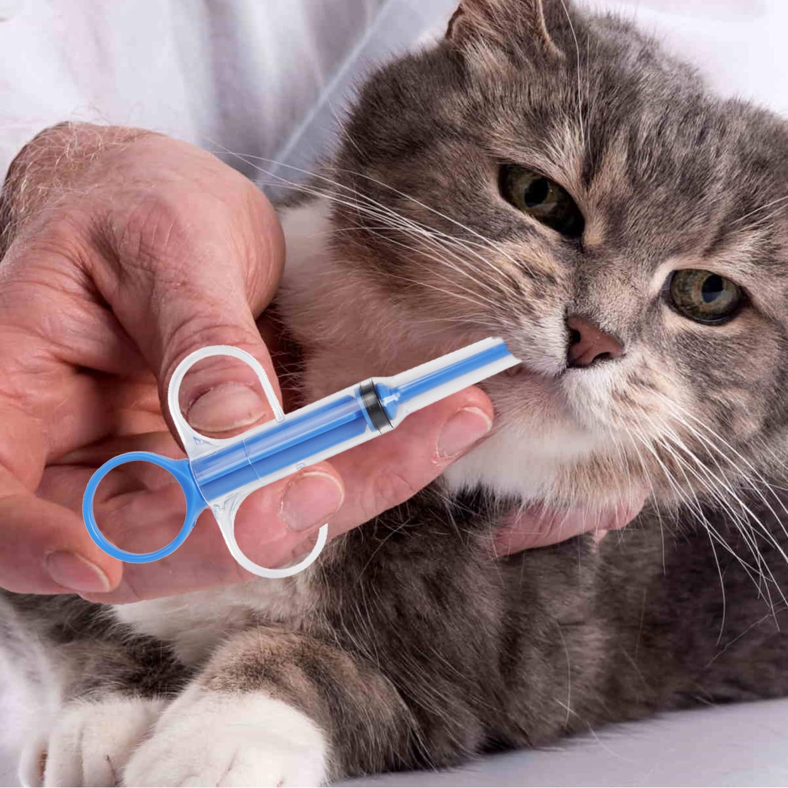 Tiyiyok Tablettengeber Für Katzen - Wiederverwendbare Medikamentenspritze