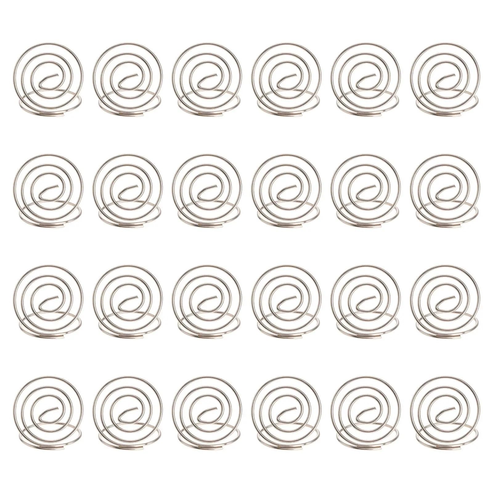 Memo-Clip-Halter, 30/80 Stück, herzförmige Schreibtisch-Fotoclips, Spiralbasis, Tischnummernhalter, Namenskarte, Menü, Papier, Notizen für Hochzeit, Party, für Tische, Laden, Büro, Hochzeit, Party