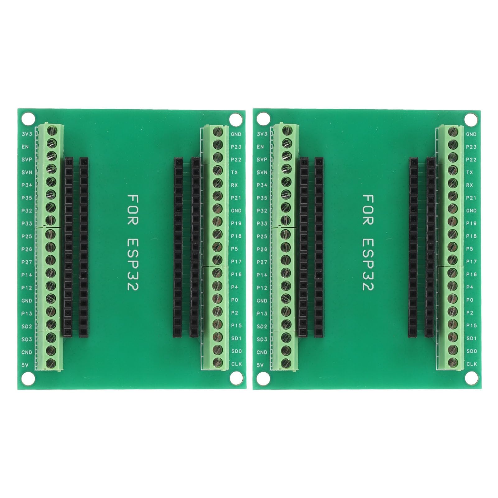 2 Sztuki Tabliczka Zaciskowa ESP32, Płytka Rozwojowa ESP32, 2.4GHz 38 Pin 2 w 1 Dwurdzeniowy Procesor Niskie Zużycie Energii Bezprzewodowa Płytka Rozwojowa WiFi Bluetooth