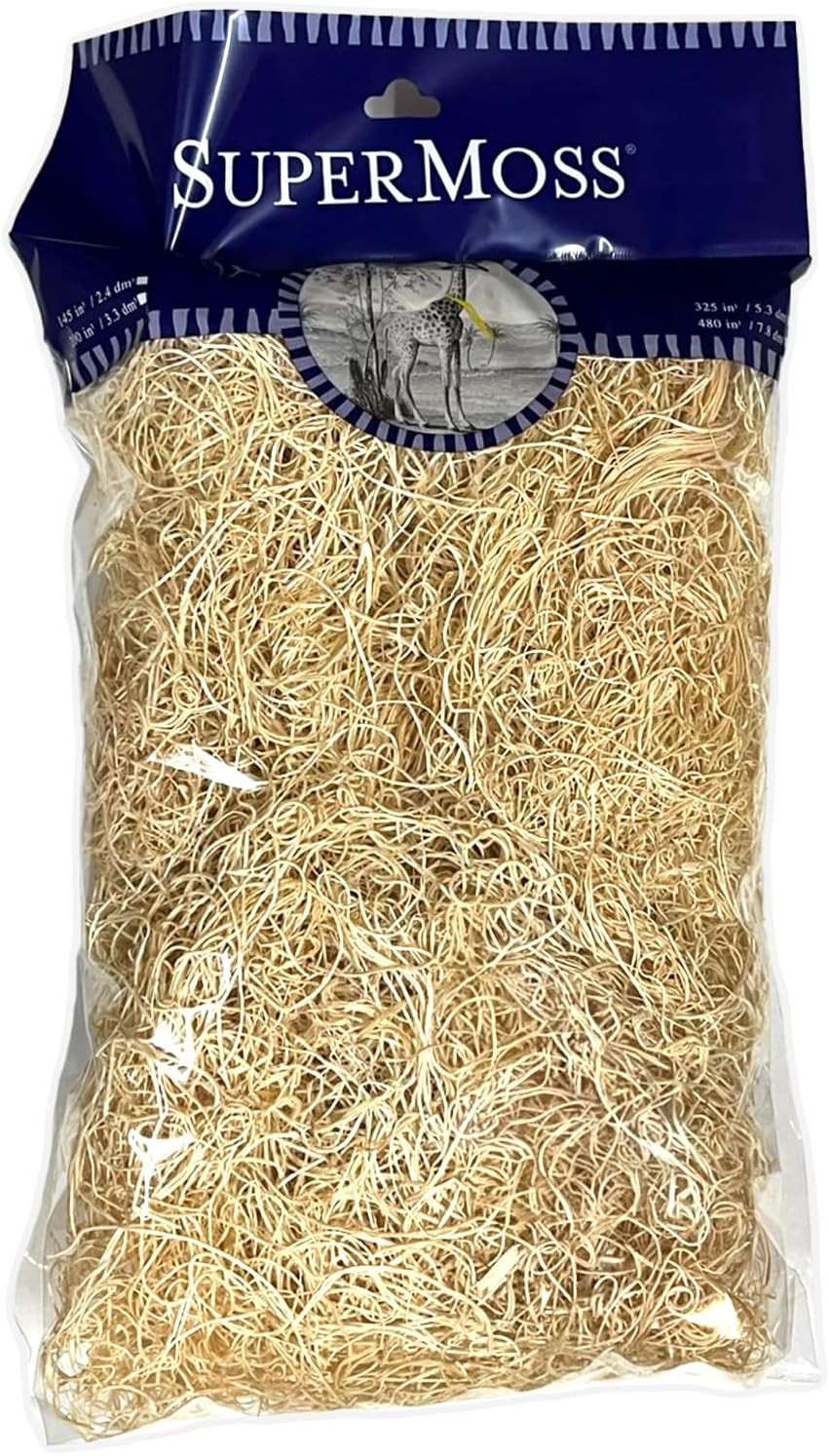 SuperMoss (15800) Aspen Wood Excelsior - Natural Wood Moss Filler for Gift Baskets, Chicken Nesting Boxes, Pet Hamster Bedding, Indoor Plants & Crafts, 325 Cu. in, Natural