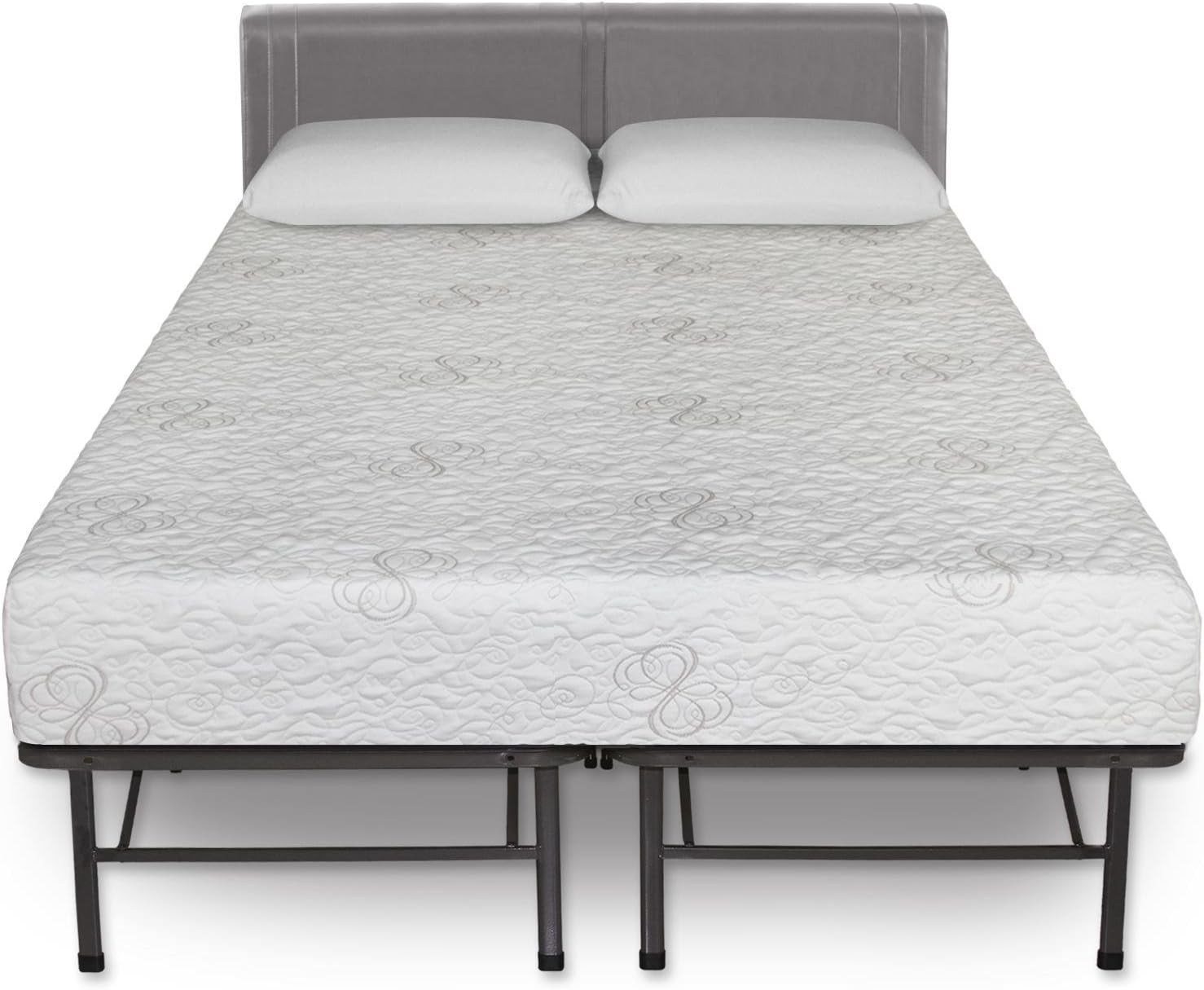 Zinus 8Inch Quick Response Foam Mattress and Platform Metal Bed Frame