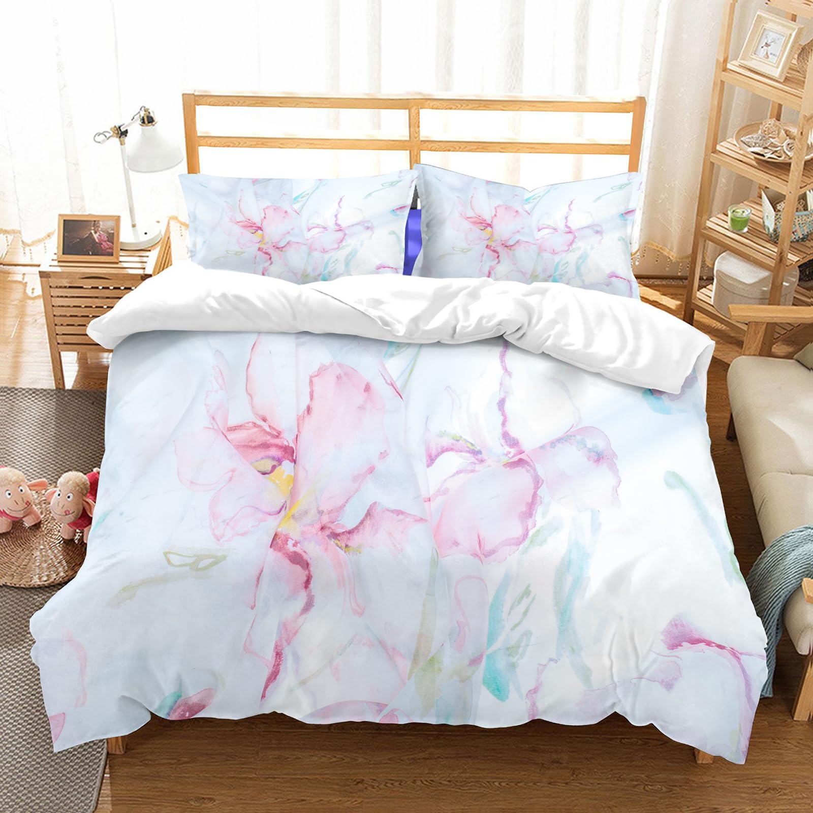 Ensemble de literie 100% microfibres 228x264cm avec 2 couvercles d'oreiller