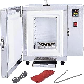 800℃ Burnout Oven, 1500w Investment Casting Furnace, 3-Layer Thickened Structure, with Led Display Screen and Large Capacity Interior, Segmented Temperature Control, Max 800℃
