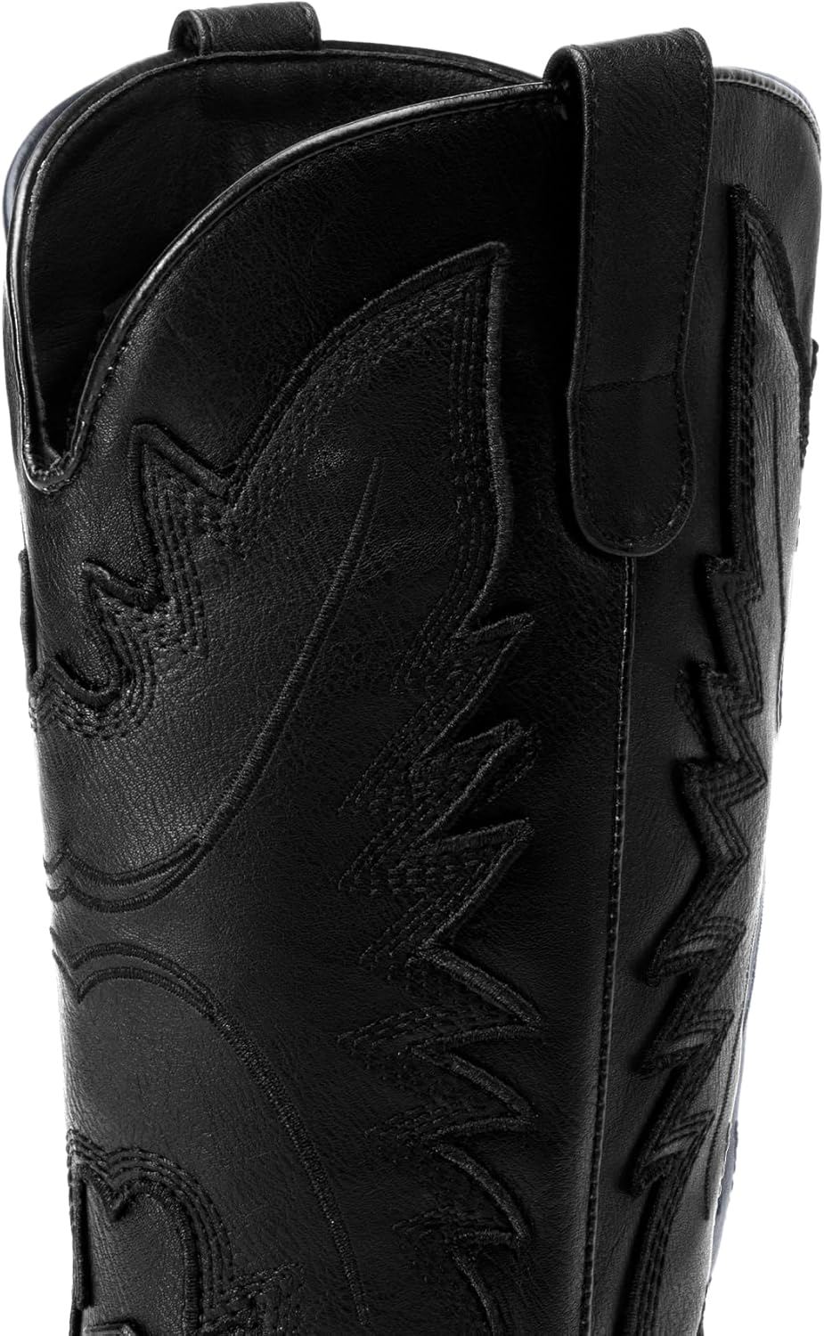 DREAM PAIRS Cowboy Boots for Women Cowgirl Western Mid Calf Boots Snip Toe Embroidered Stitched Low Chunky Heel Pull On Fashion Boots - Image 8