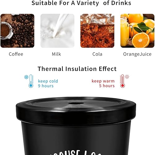 Miniatura 8 de KETOISDIN Because I Said Sew Insulated Water Bottles,Gifts For Fathers,Skinny Water Bottles For Office