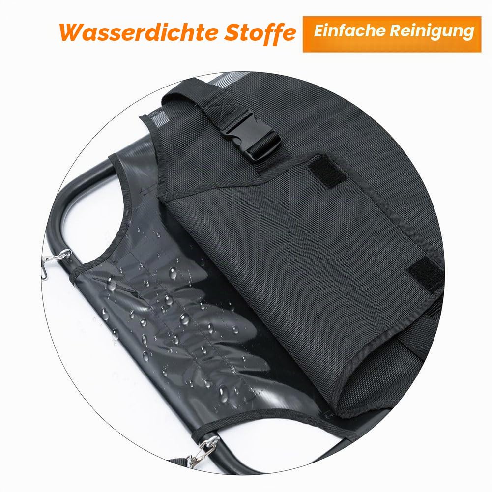 Trage für große Hunde 250lbs 122x66cm Hundetrage mit leisen Rädern Notfall Hundekarre Tierarzt Rettungstrage für Haustiere