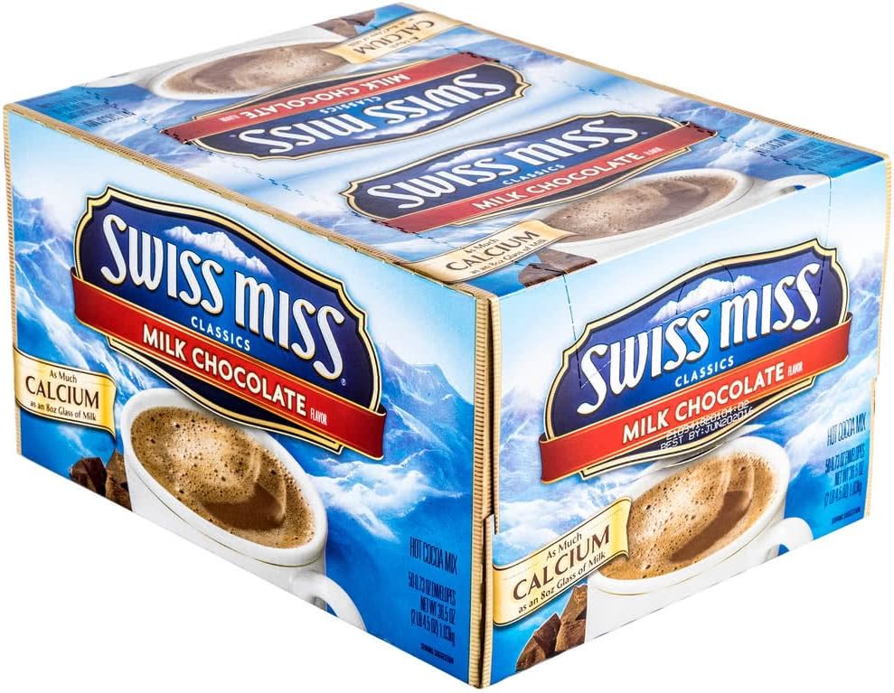 Swiss Miss Hot Cocoa Mix, Regular, 50 Packets/Box (SWM47491)