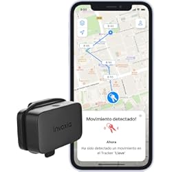 Alarma Para Auto Con App Invoxia Mini Tracker GPS - Localizador GPS estanco con Alertas Antirrobo en Tiempo Real- Hasta 3 Meses de Autonomía- Suscripción por 3 Años Incluida - Pequeño y ligero - Antirrobo Llaves Embarcación
