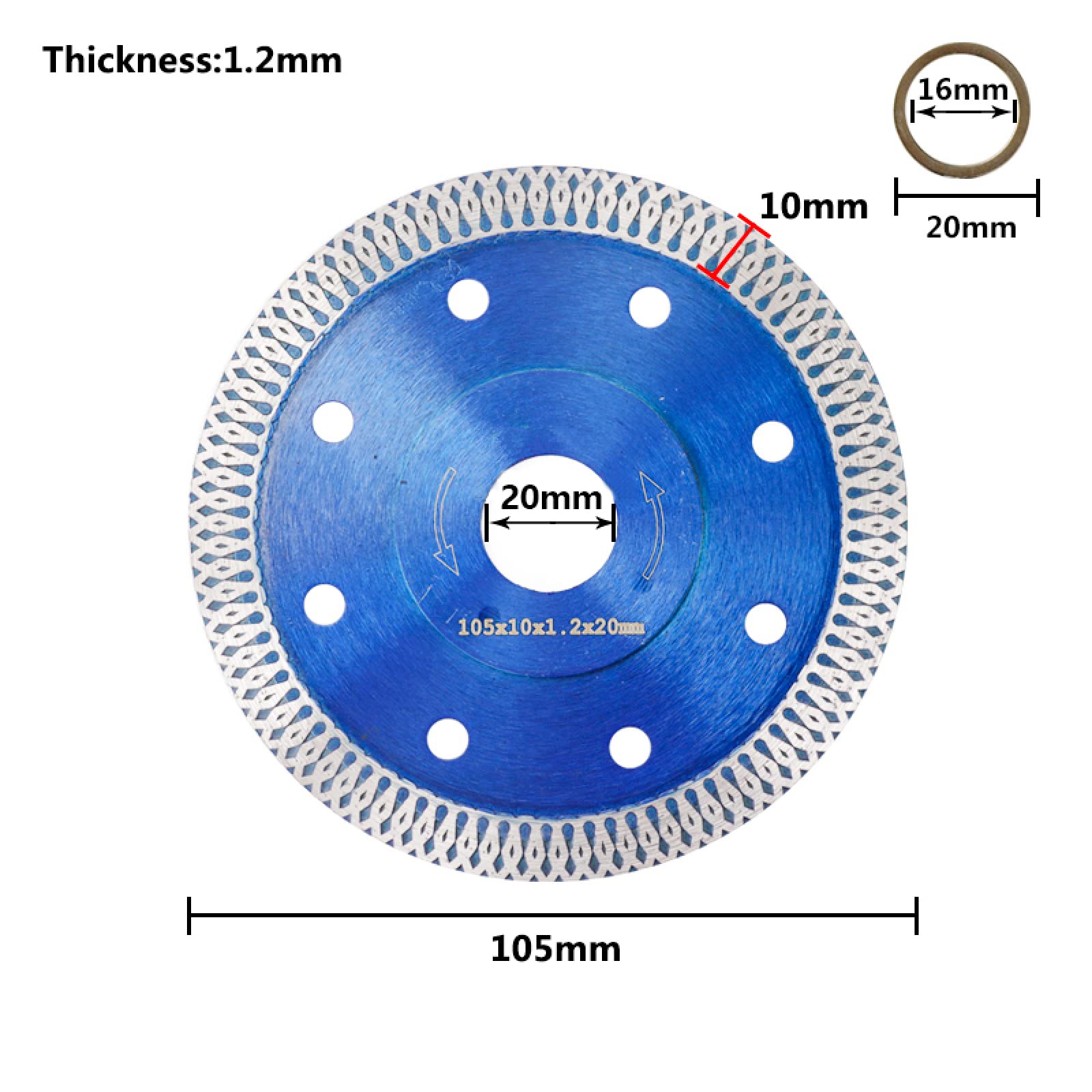 Lames Diamantées Pour Meuleuse D'angle - Lot De 4, 1 Mm D'épaisseur - Pour Coupe Fine Carrelage, Marbre, Céramique - Compatible Meuleuses Standard