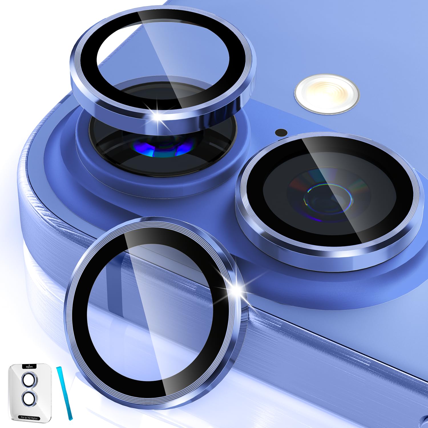 imluckies Camera Lens Protector for iPhone 16 / iPhone 16 Plus