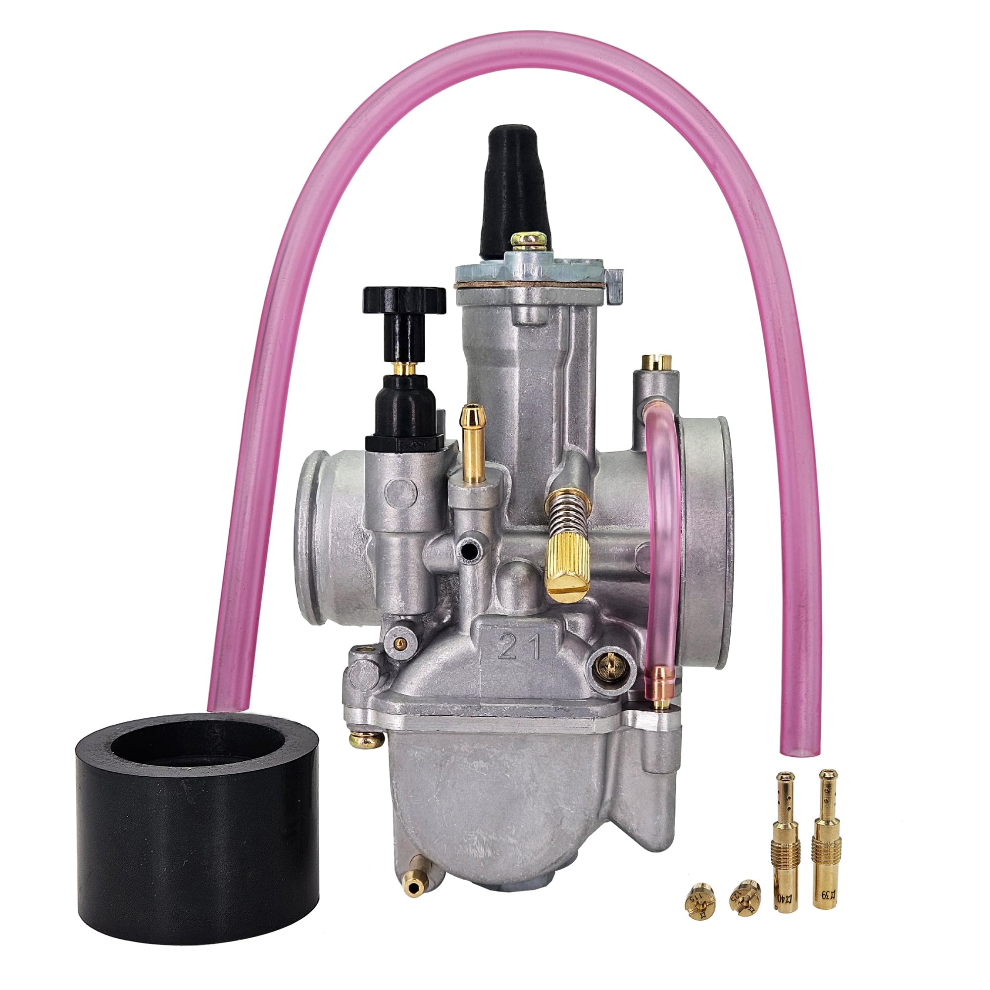 MothAr PWK 21mm Carburetor Universal 50cc to 100cc Engine Scooter Quad Motorcycle ATV