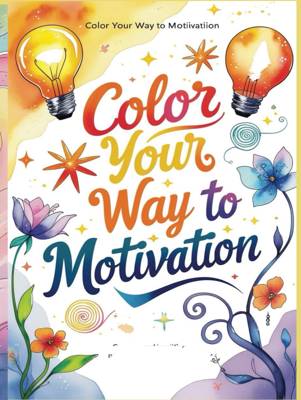 Livre de coloriage anti-stress motivation et bien-être adulte esprit positif