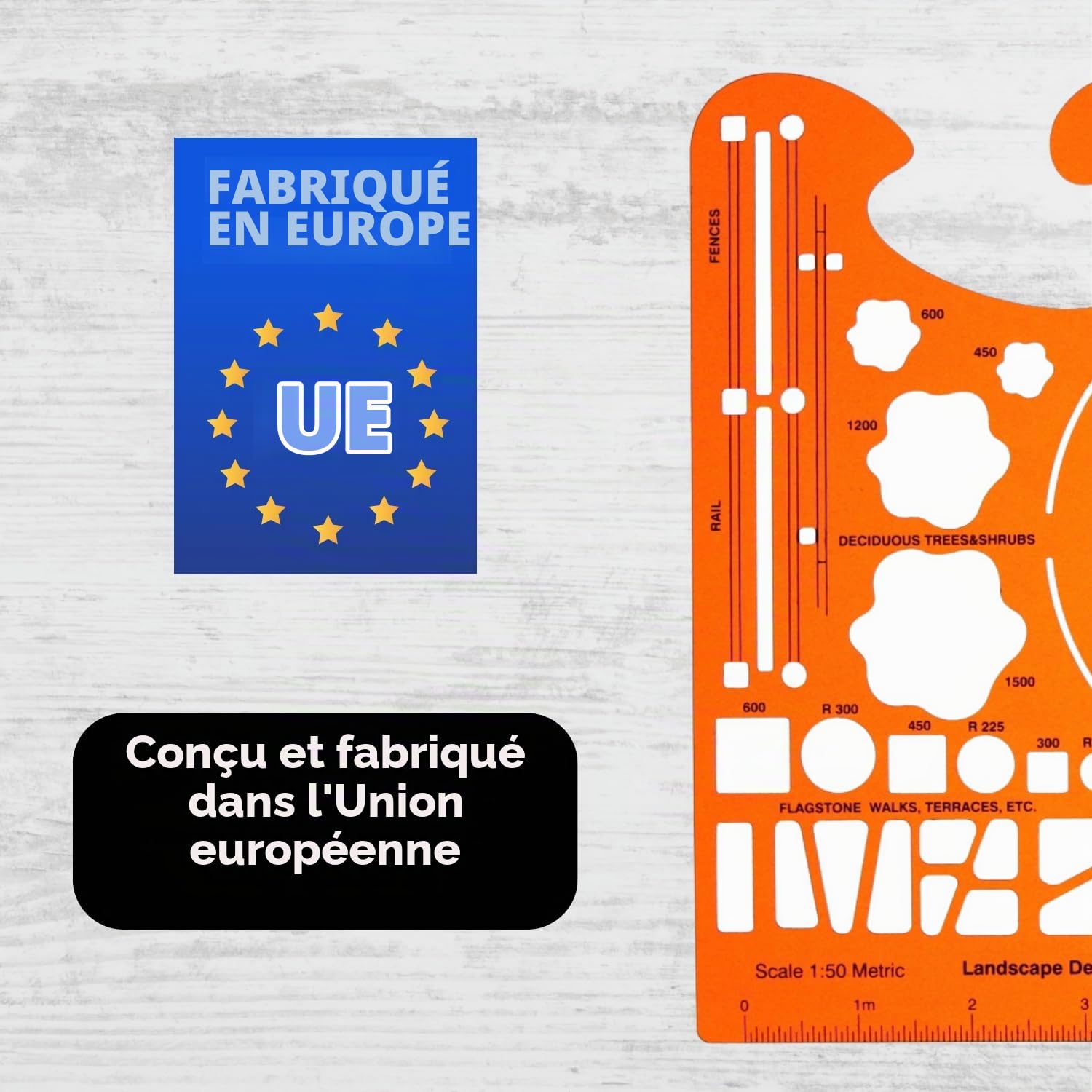 1:50 échelle Trace Gabarit Conception Planification de Jardin Paysage Architecte Symboles Plan Dessin Technique Industriel Architecture Paysagère