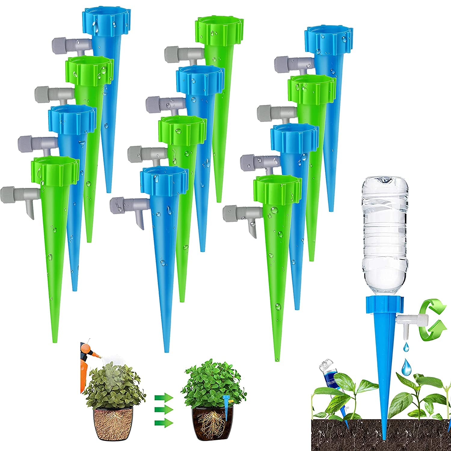 Buy LAVNIK Drip Irrigation kit for Home Garden, SelfWatering Spikes