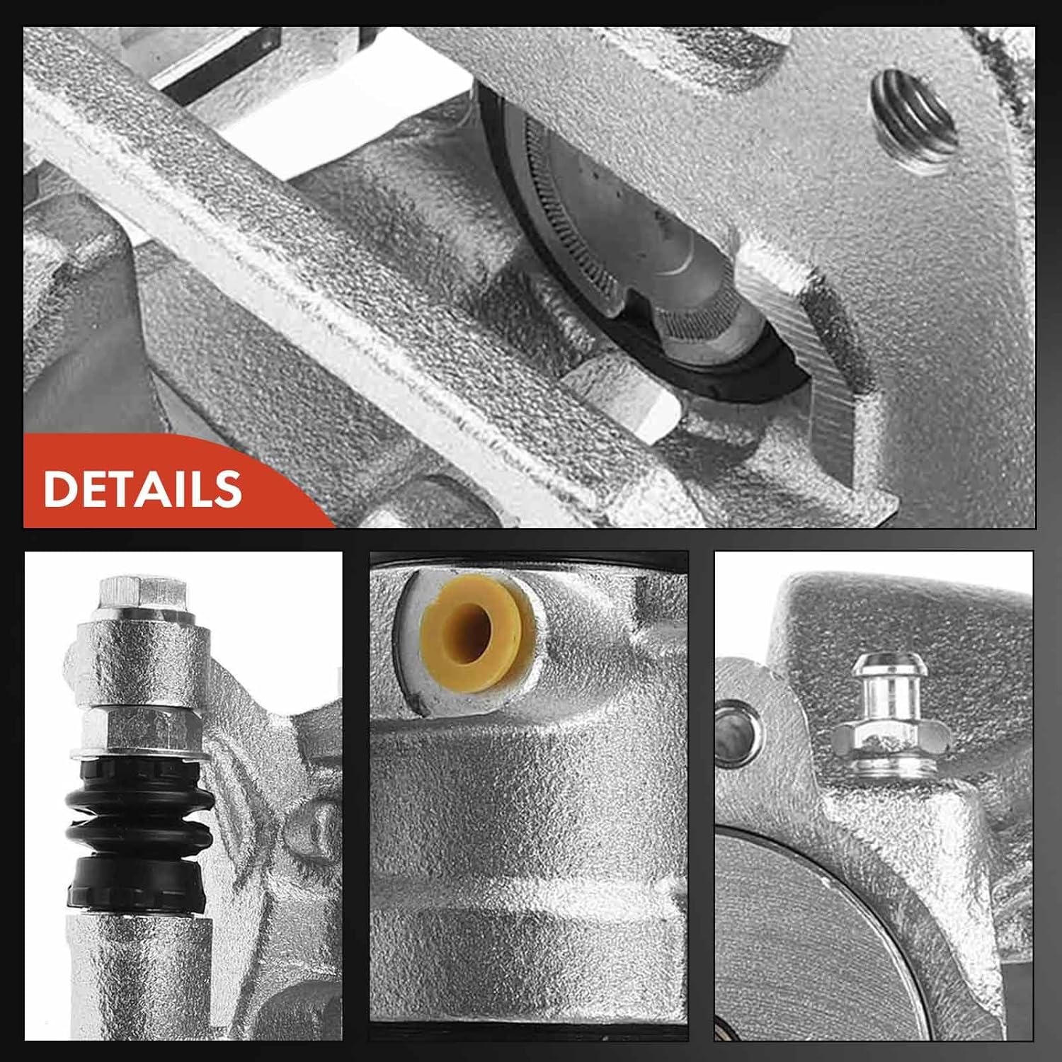 A-Premium Disc Brake Caliper Assembly with Bracket Compatible with Select Jeep Models - Cherokee 2014 2015 2016 2017 2018 2019 2020 2021 - Rear Left Driver Side
