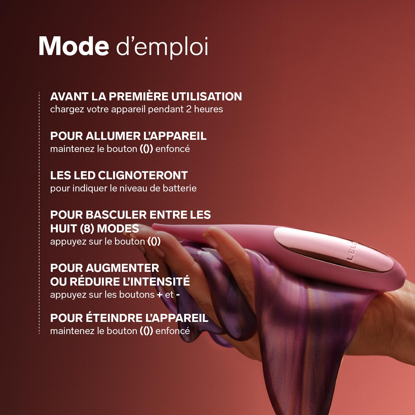 LELO DOT Travel Petit Vibromasseur Femme Stimulateur Clitoridien Doté de 8 Modes de Plaisir qui Effectue des Mouvements Oscillatoires En Huit Vibromasseurs Feminin, Pink
