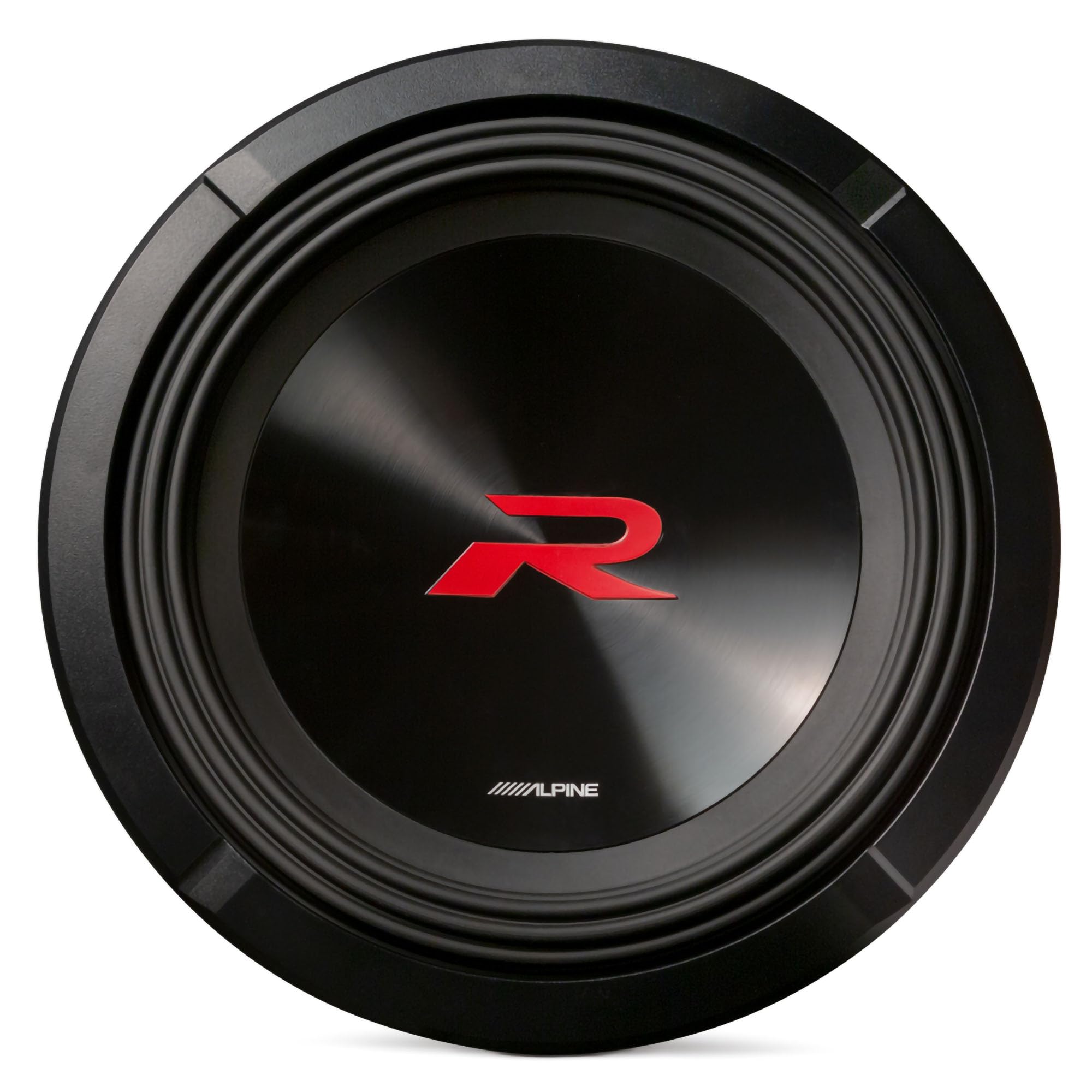 ALPINE R2-W12D4 R Series 12 Dual 4-Ohm Subwoofer with SoundBox E Series Single 12-Inch Vented Subwoofer Enclosure Bundle