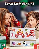 Vista 5 de 36 hojas de calcomanías para niños y niños pequeños, favores de fiesta, animales mixtos, calcomanías para hacer caras, rellenos para bolsas