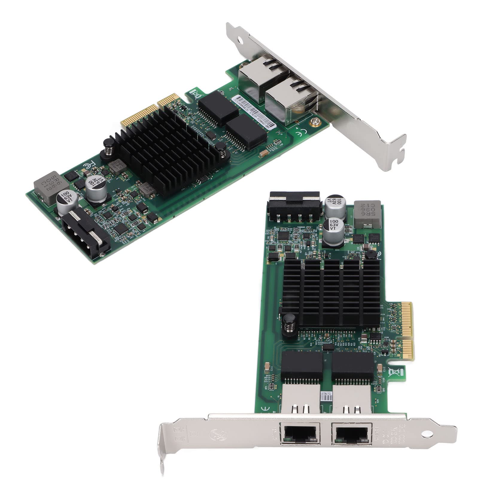 Scheda di Rete a Doppia Porta PCI-E X4 con velocità Gigabit per Applicazioni Server e Workstation Design Compatto