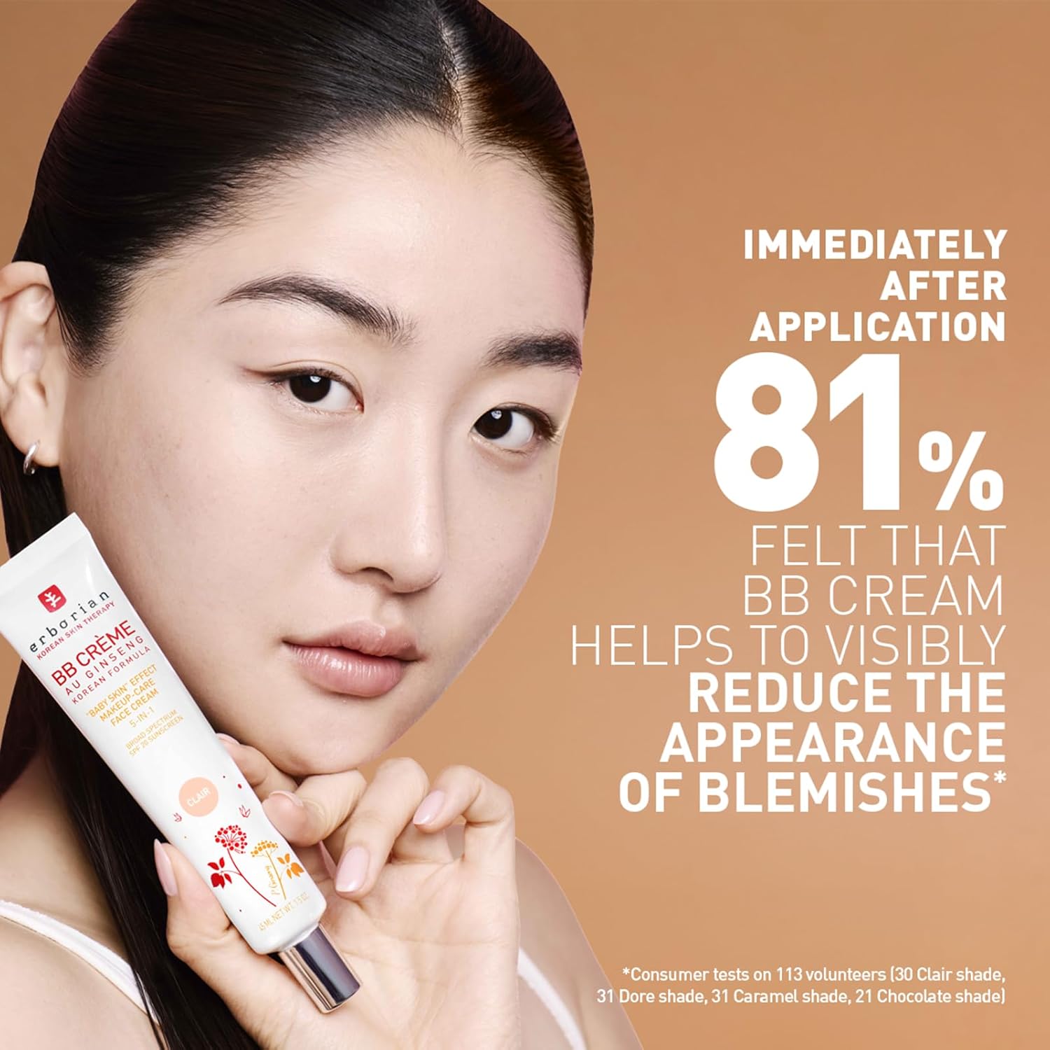 Erborian BB Cream Matte Beauty Balm SPF 20, Tone-Evening Korean Skincare Makeup Hybrid, Moisturizes & Conceals, Buildable Coverage, Natural Finish - Image 5