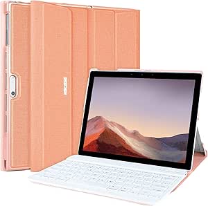 Microsoft Surface Pro 7 Case with Keyboard, Keyboard Case for Microsoft ...
