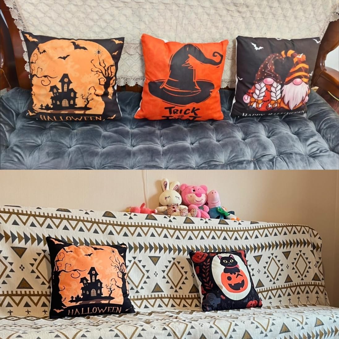 ヒュンダイパリセイド会場 2020-2025車用 ハロウィン クッション 抱き枕 秋 収穫 お化け プレゼント 旅館 ギフト カフェ