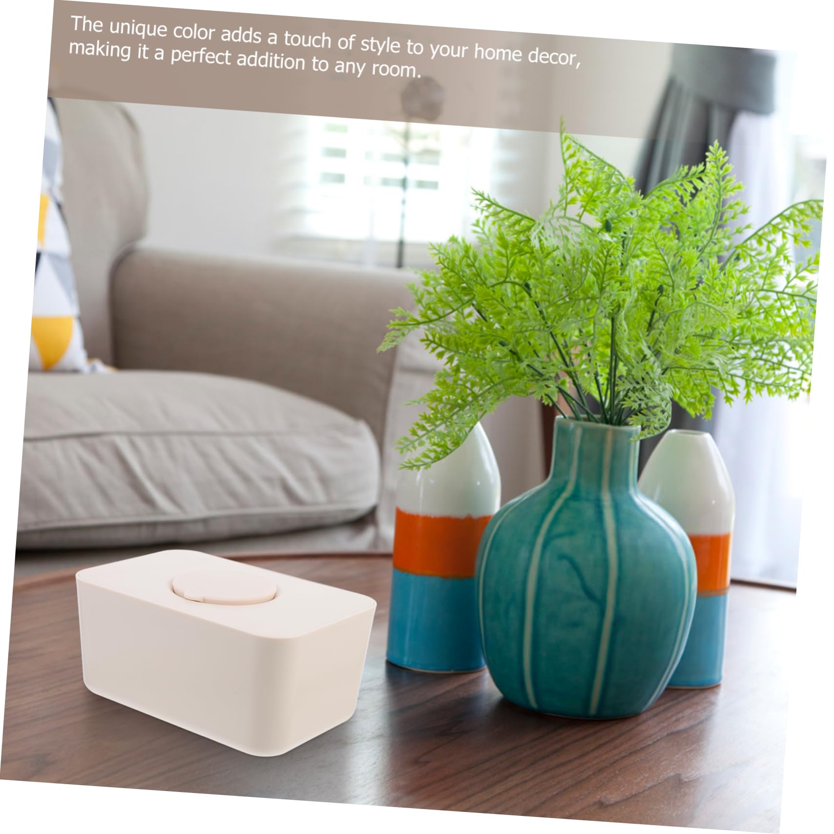 Capacidad Caja de Silicona Beige Húmedas, Toallitas Gran