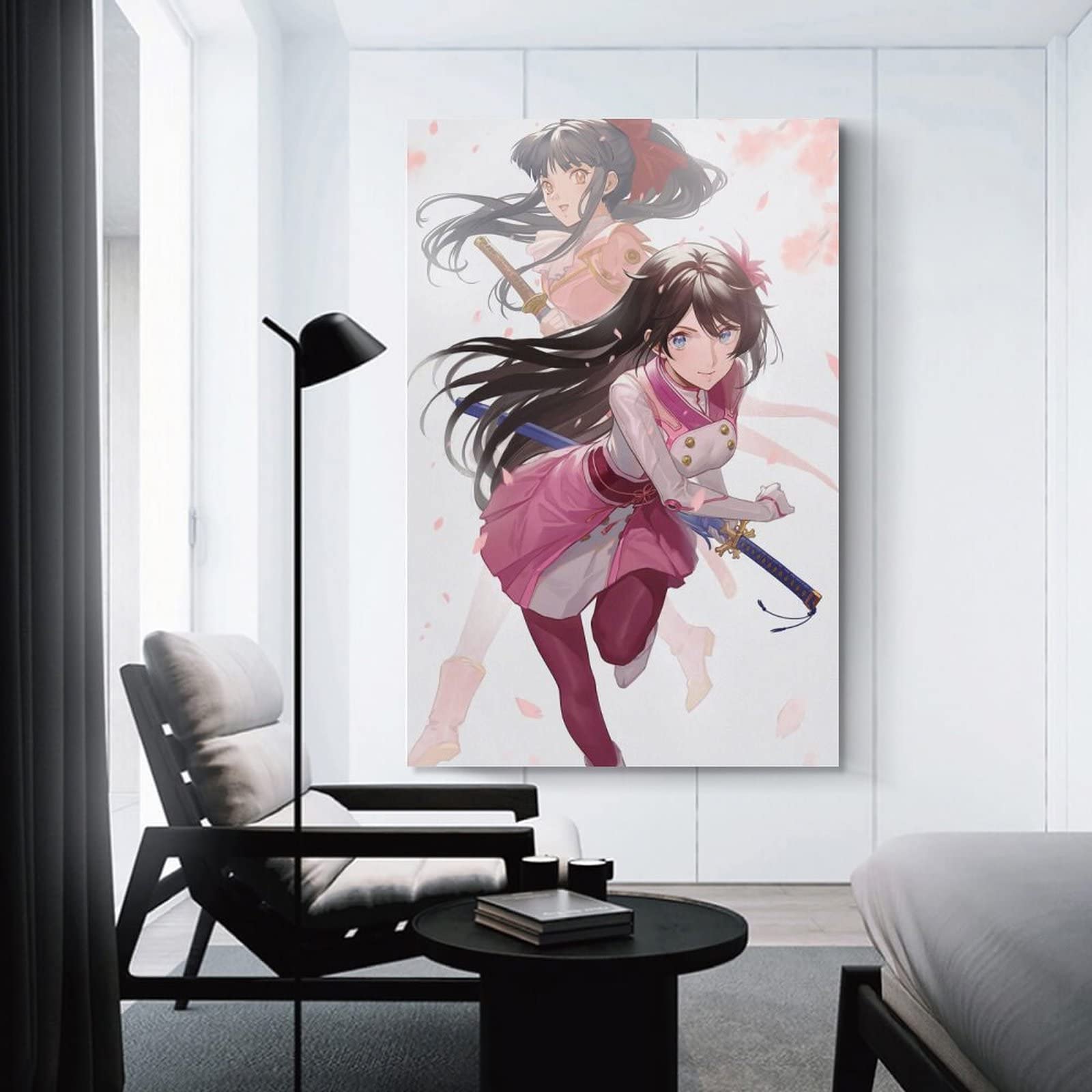 Amazon.co.jp: 絵画 サクラ大戦 真宮寺さくら 落桜 女剣士 ポスター