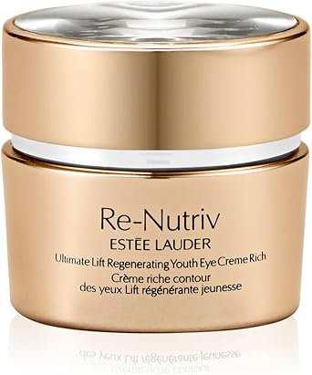 Est e Lauder Re-Nutriv Ultimate Lift Regenerating Youth Eye Cream Rich | Under Eye Cream for Dark Circles & Anti-Aging, 15 ml