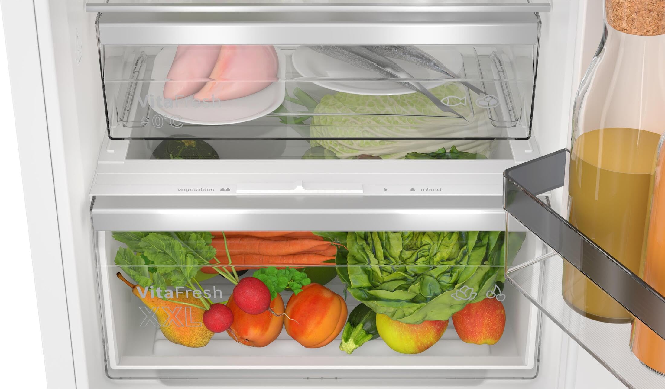 Bosch, Frigorífico combi integrable, Serie 4, NoFrost, KIN96VFD0 | Alimentos frescos y sin escarcha en un diseño que se funde con tu cocina.