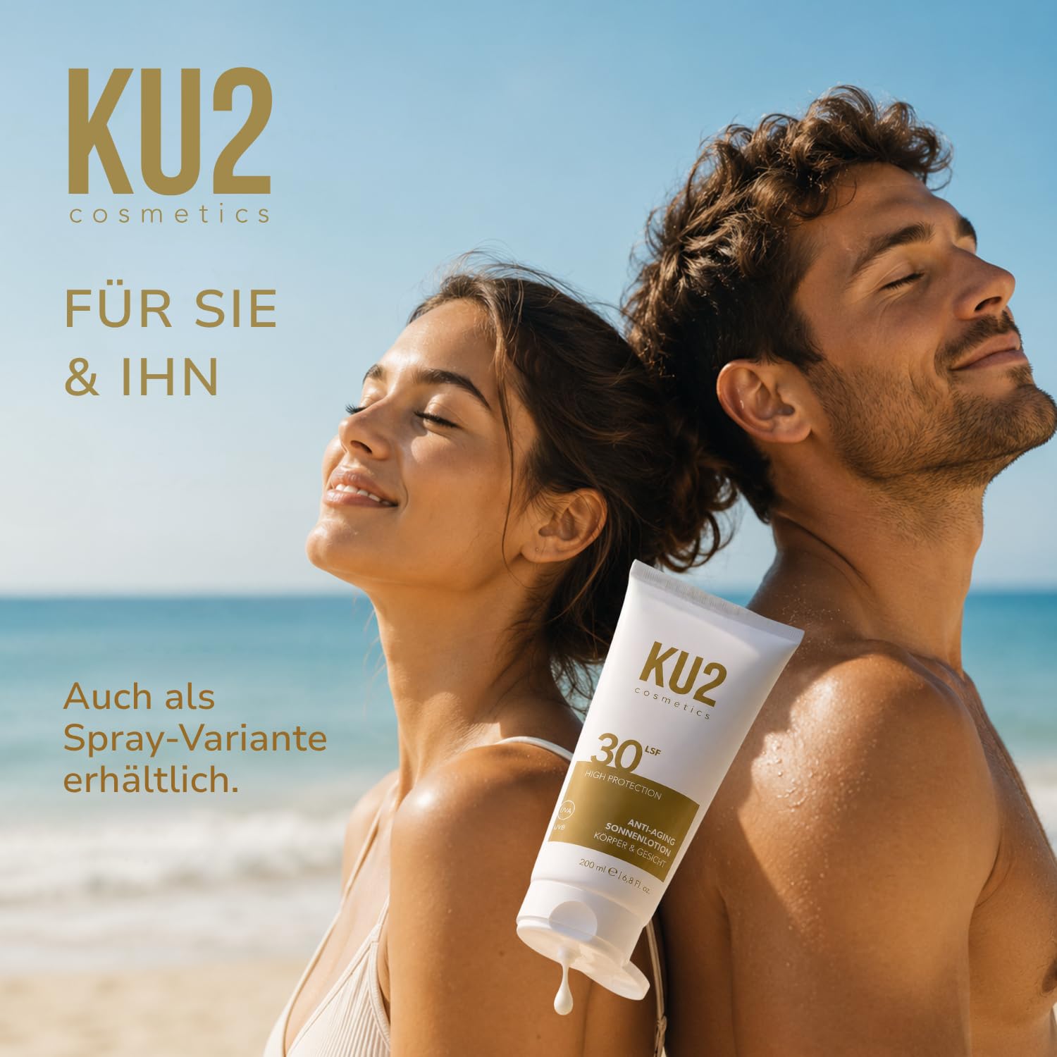 KU2 Cosmetics Anti Aging Sonnencreme LSF 30, 200 ml
