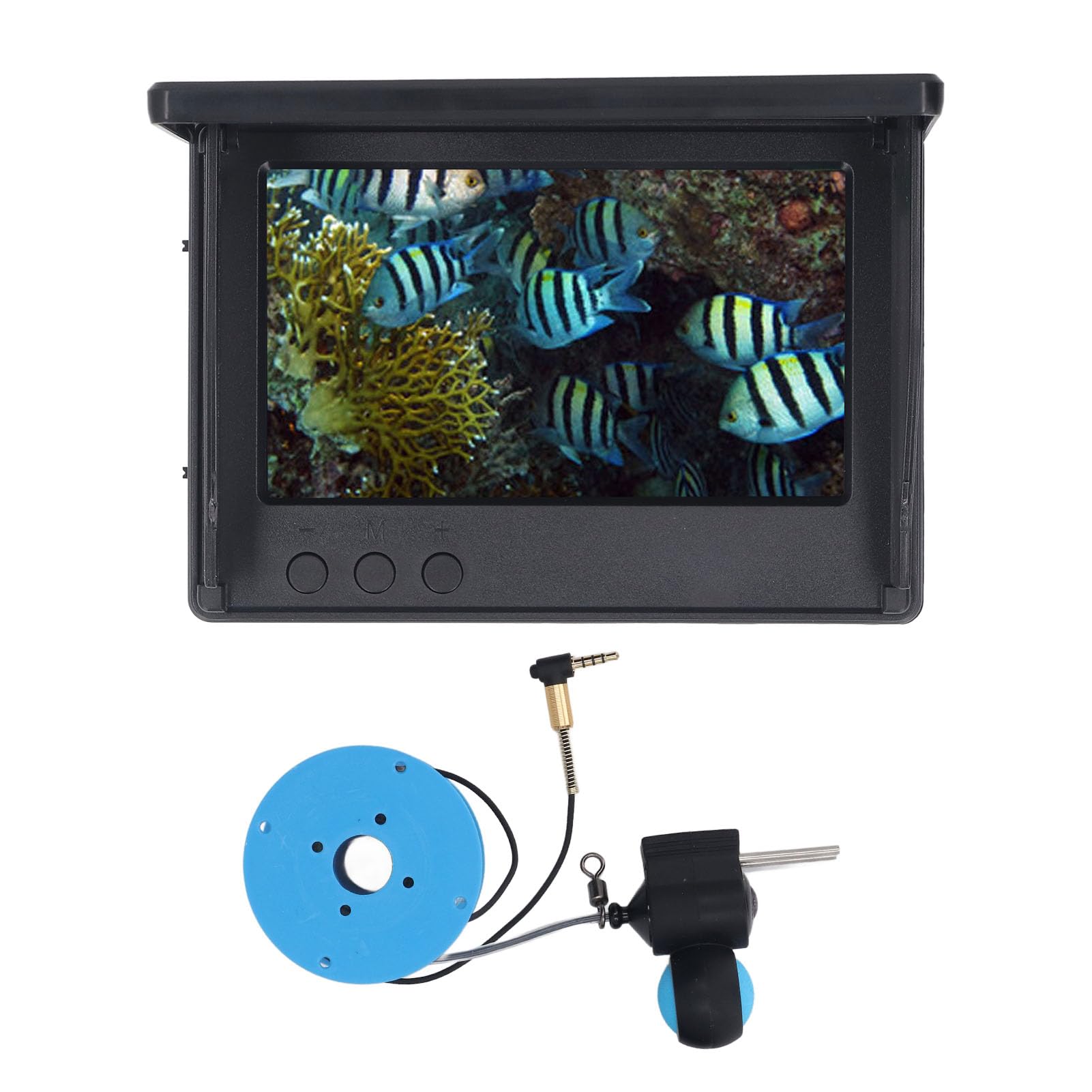 Underwater Fishing Camera Kit, 1080P Portable Video Fish Finder with 4.3 Inch LCD Monitor, Professional Fishing Aid for Ice Lake Sea Boat Fishing