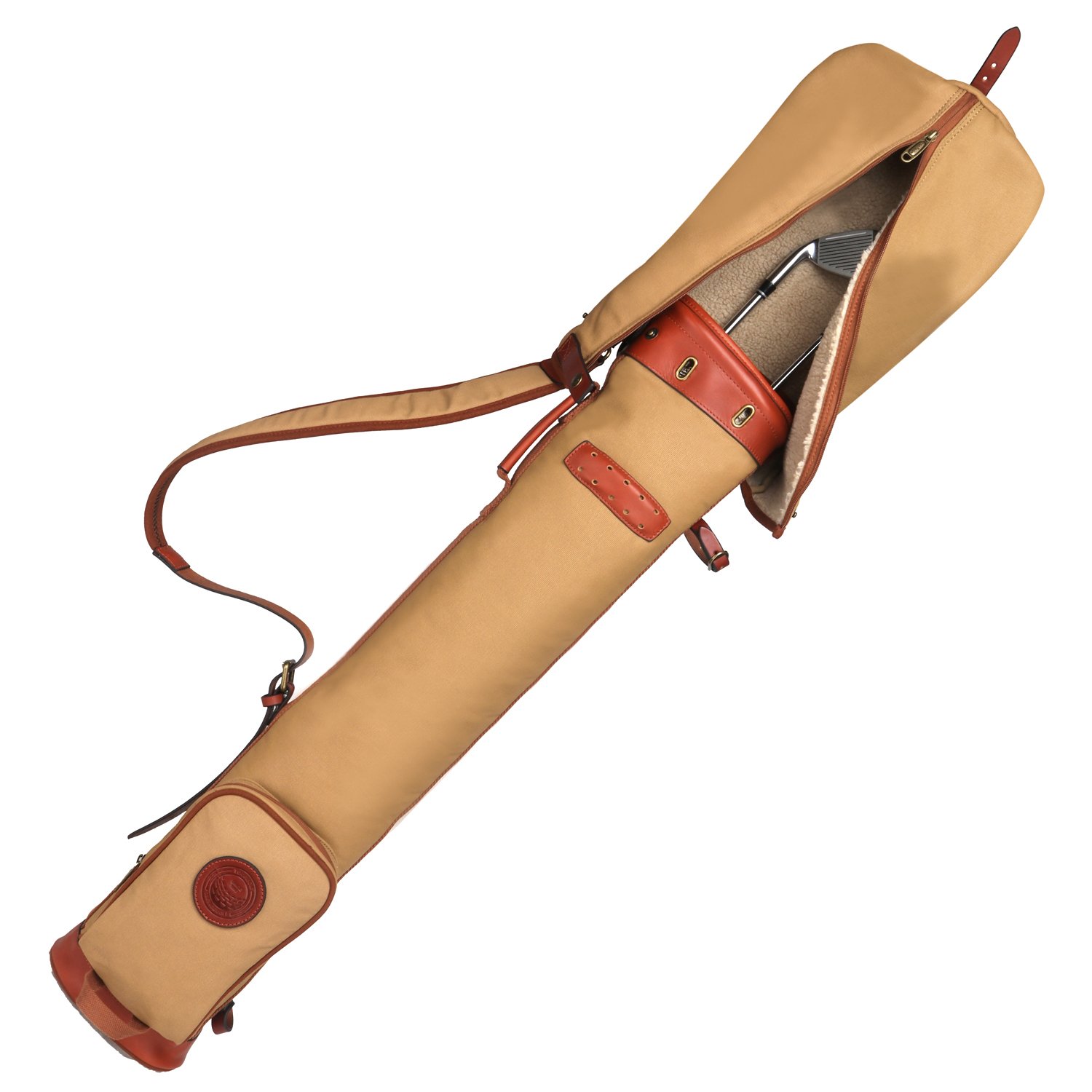 Tourbon Wasserdichte Canvas Golf Club Reisetasche mit weich gepolstertem Schultergurt