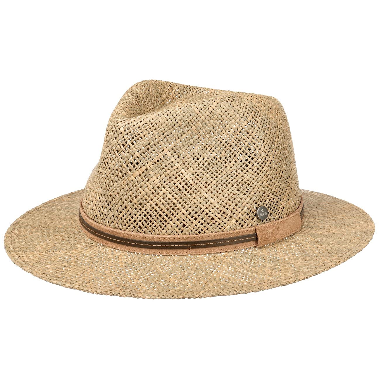 Lierys Sombrero de Paja Parsell Traveller Mujer/Hombre - Made in Italy Playa Sol con Banda Piel Primavera/Verano