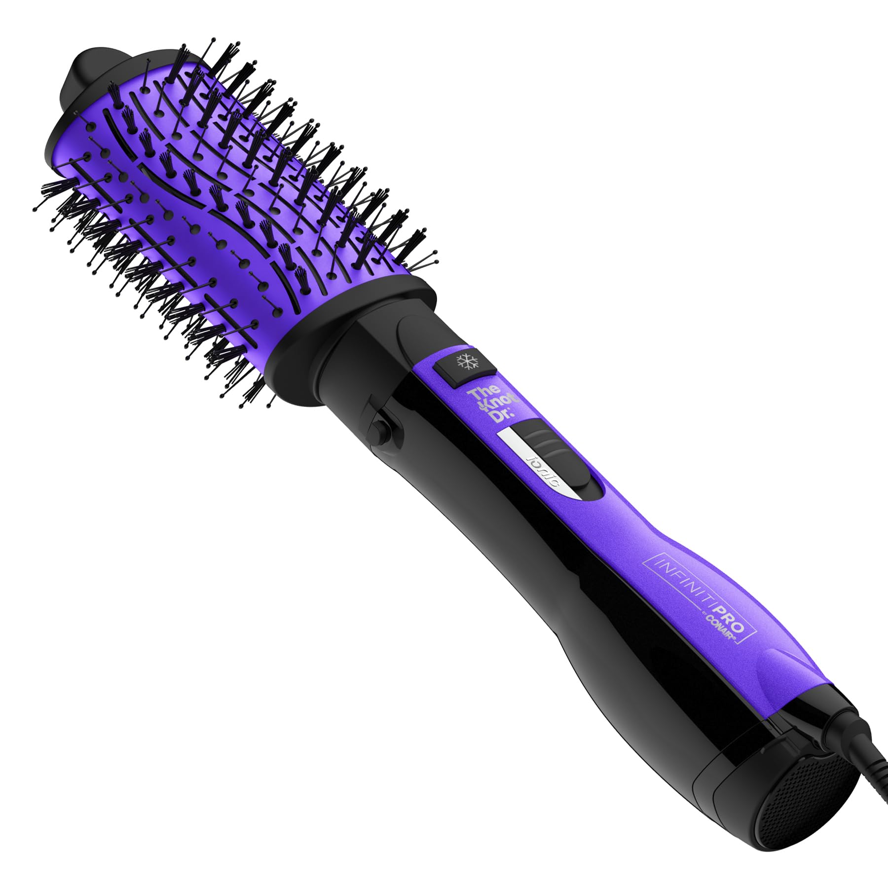 Conair INFINITIPRO The Knot Dr. All-in-One Oval Dryer Brush, Hair Dryer & Volumizer, Hot Air Brush Oval Dryer Brush 2 Piece Set Oval Dryer Brush