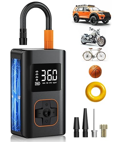 Tire Inflator Portable Air Compressor - Fast Cordless Air Pump
