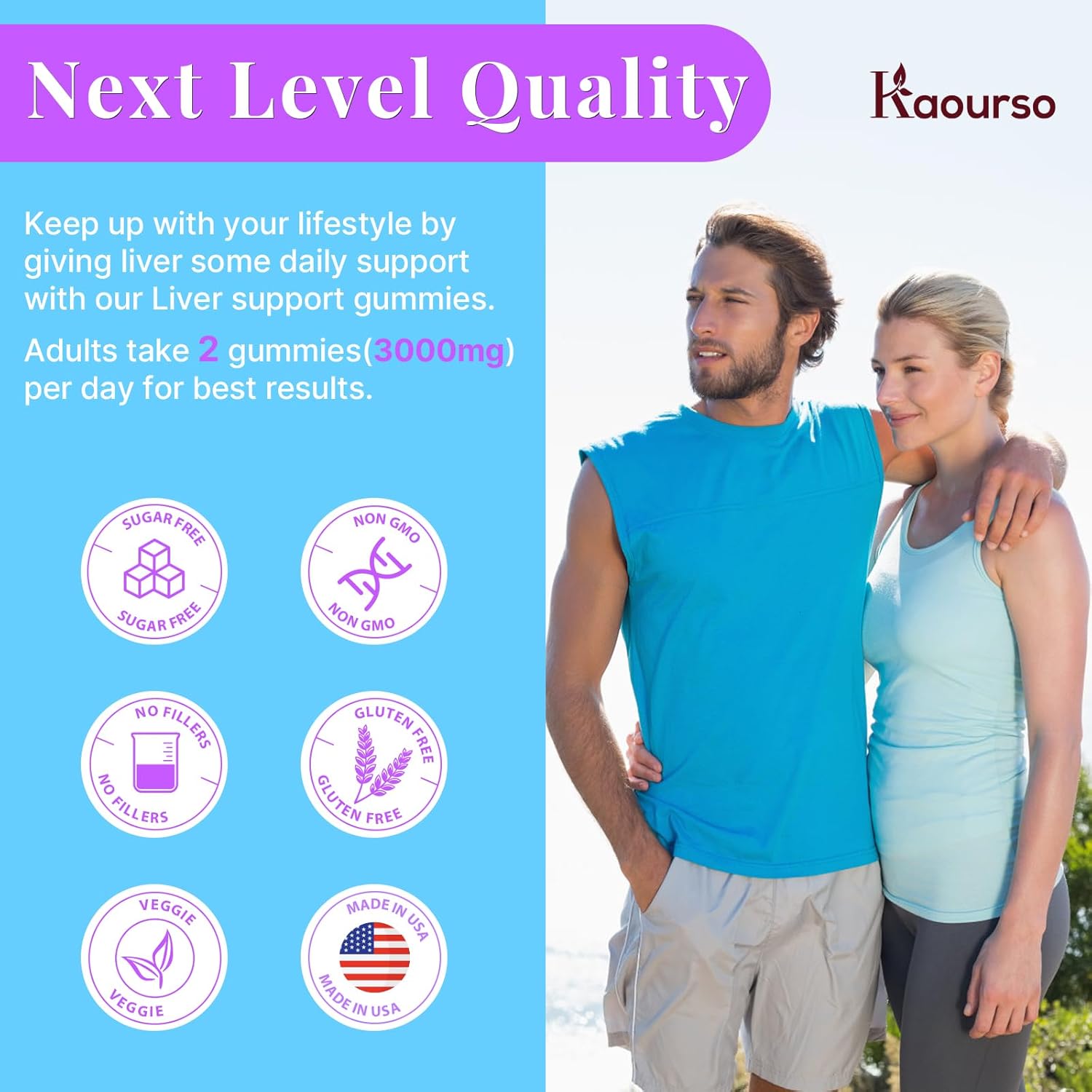 3000mg Liver Detox Repair & Cleanse Gummies | Milk Thistle 2000mg with Turmeric Dandelion Root & Artichoke for Liver Detox, Liver Support & Renew, Antioxidant, Gut, Skin - Fruit Flavor, 120 Gummies