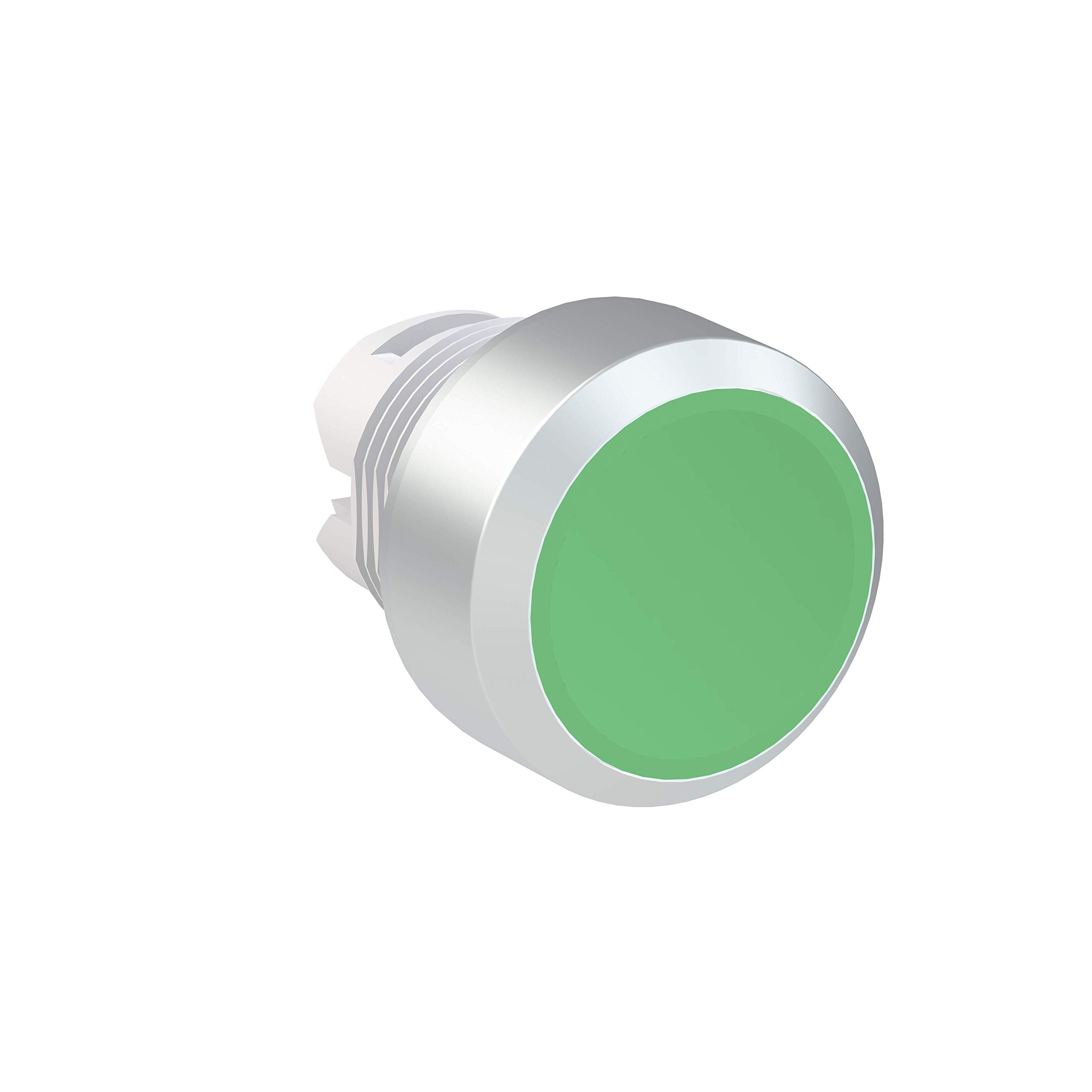 ABB MP1-30G Modular Pushbutton, Momentary, Flush, Green, Non-Illuminated, Chrome metal, No Contact Block (ABB1SFA611100R3002) - Image 3