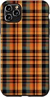 Vista 13 de Plaid Orange Brown Fall Harvest Muted Colors Print Pattern Case for iPhone 16