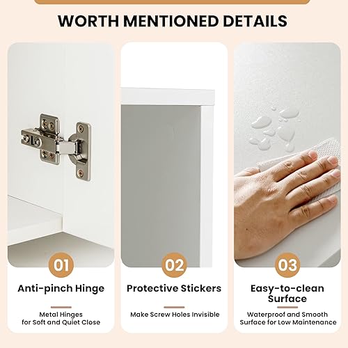 Miniatura 6 de LOKO Archivador archivador móvil gabinete de almacenamiento de oficina con ruedas bloqueables gabinete de archivo lateral para oficina en casa 44 x