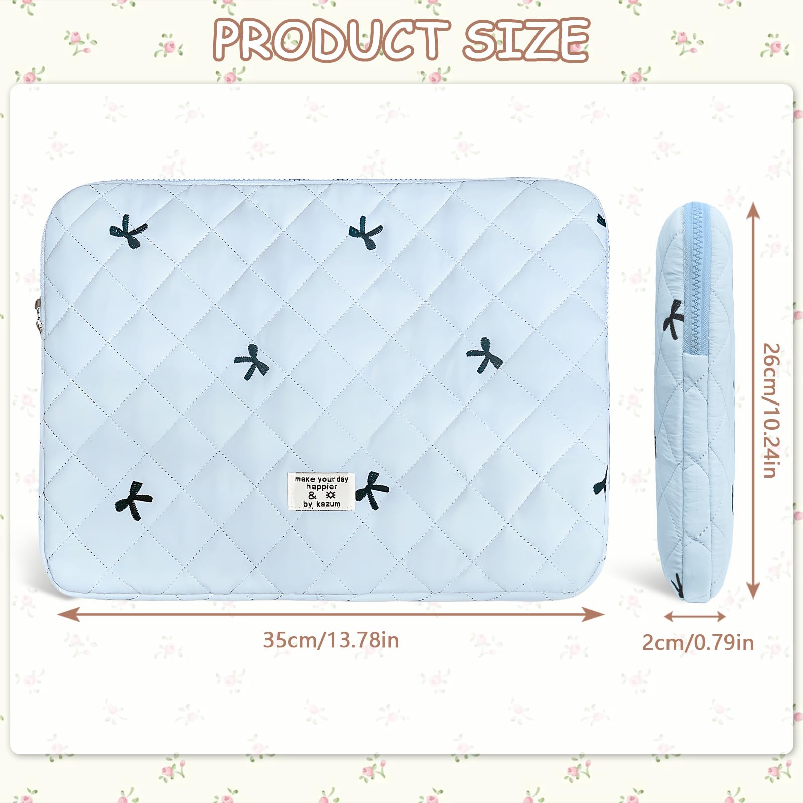 Flintronic Custodia per Laptop da 14 Pollici, Sleeve per Laptop, Custodia Borsa Custodia Protettiva Compatibile con MacBook Pro/Acer/Dell/Lenovo/HP/Samsung/Sony/Asus,14 Pollici