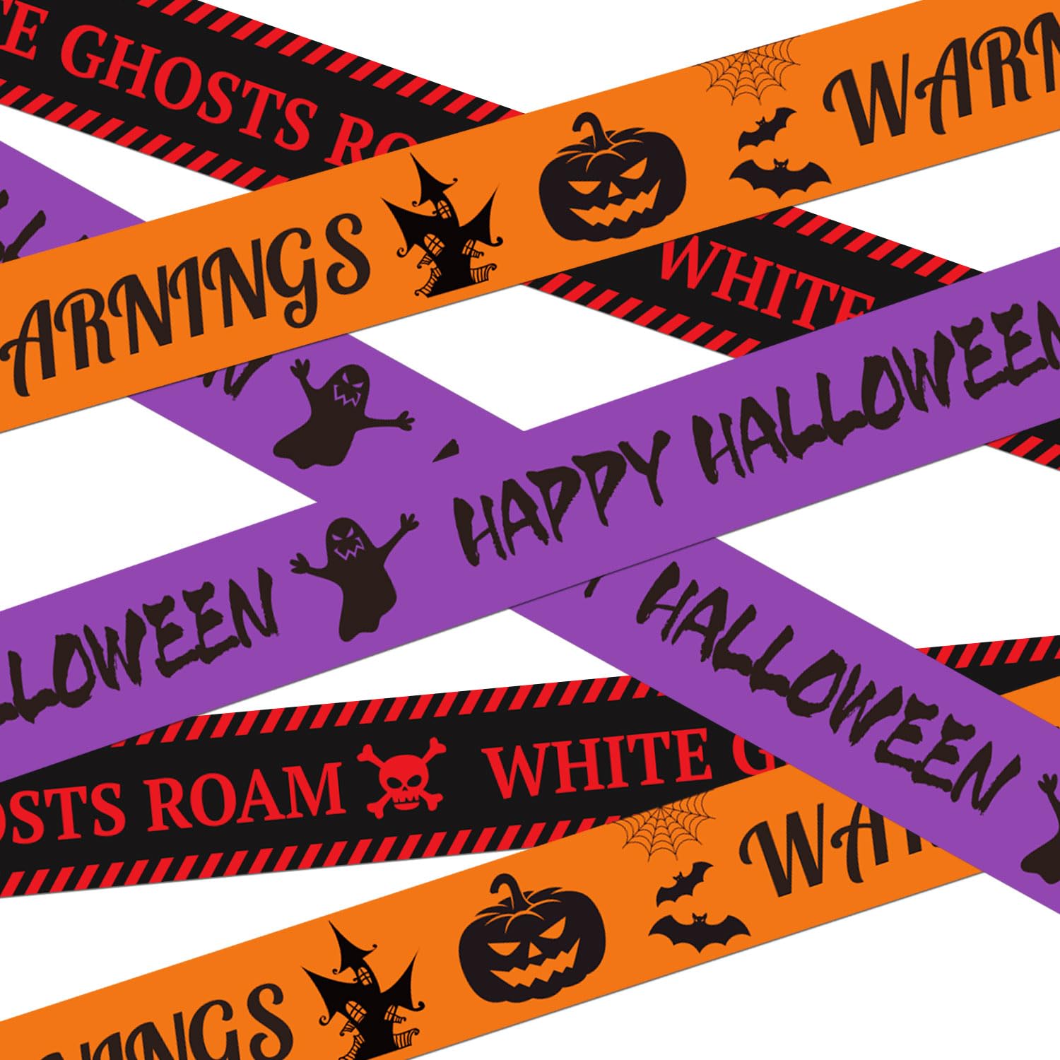 Ruban d'avertissement Halloween intérieur pour porte et fête
